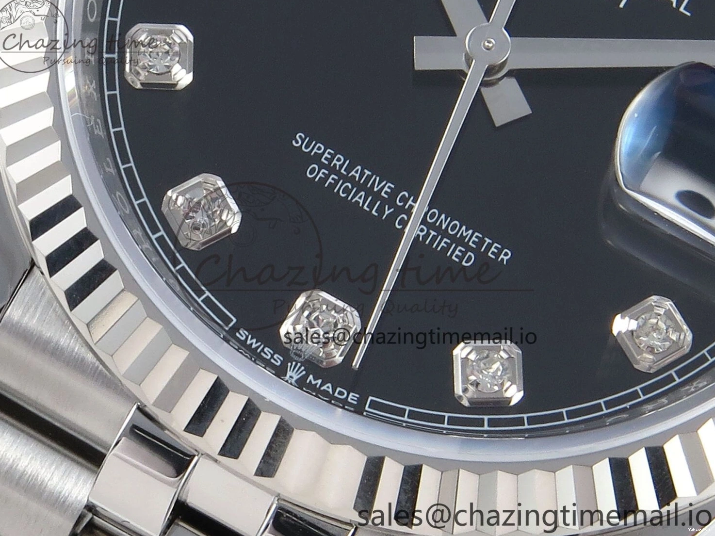 36 A3235 Jubilee 126234 EWEF Dial Best Black DateJust Diamonds Bracelet Edition on 0227